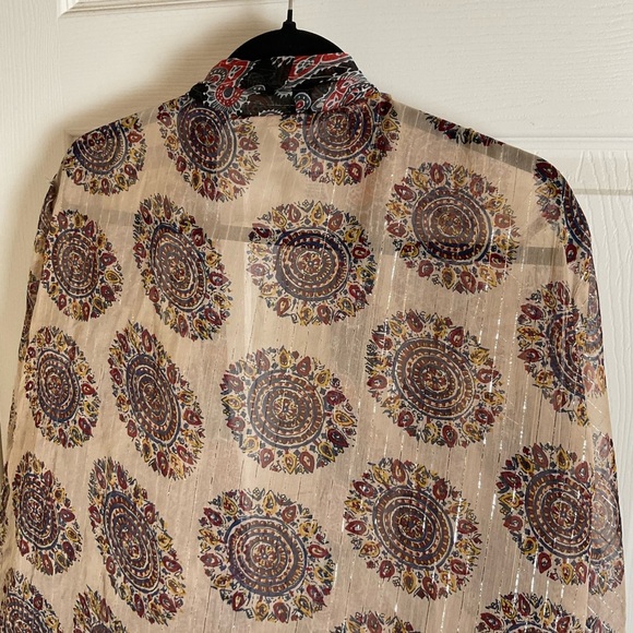 Free People Kantha Shimmer Tie Kimono in Desert Rose | REVOLVE - Picture 10 of 12